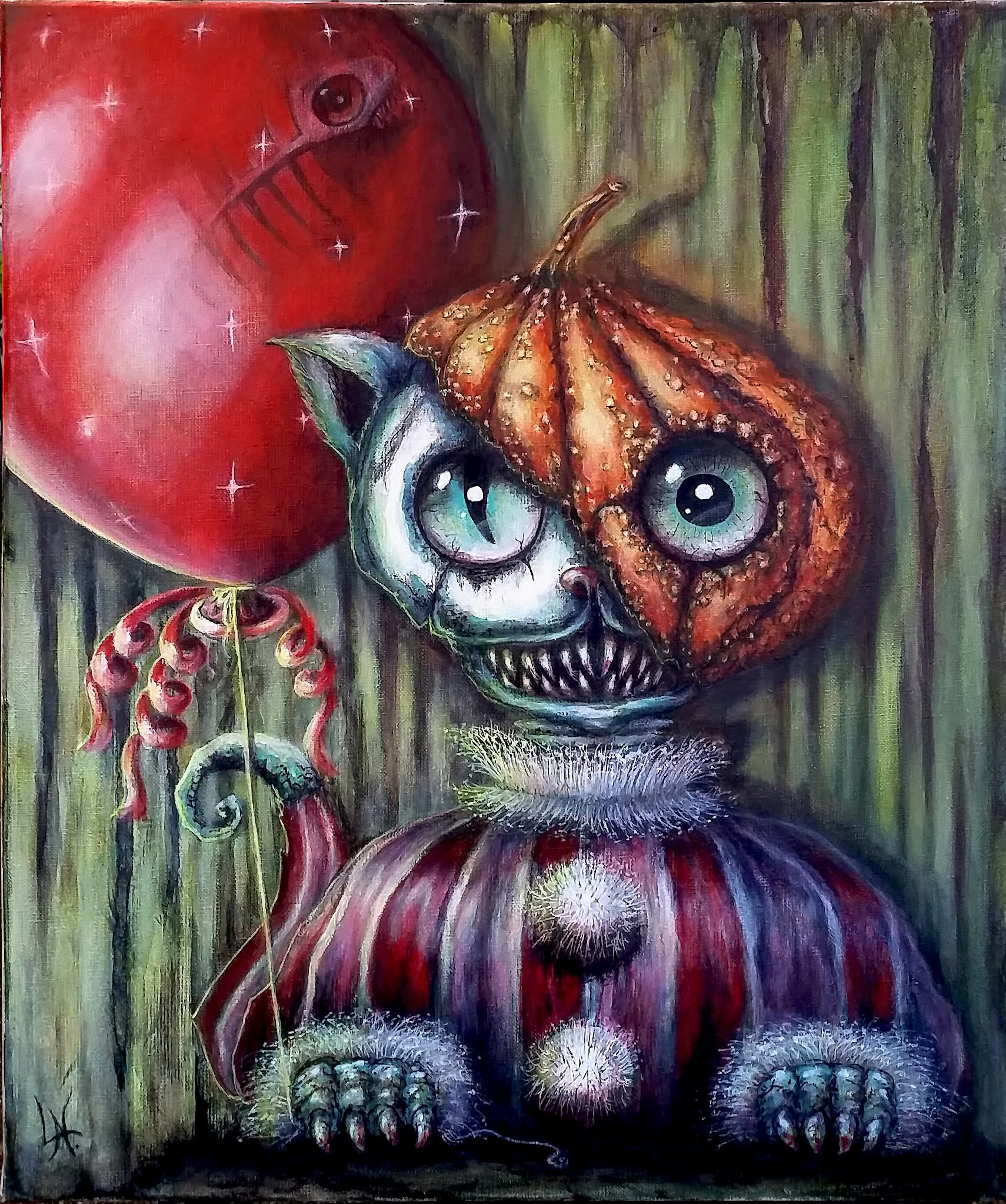 Œuvre Itloween. They float downstairs