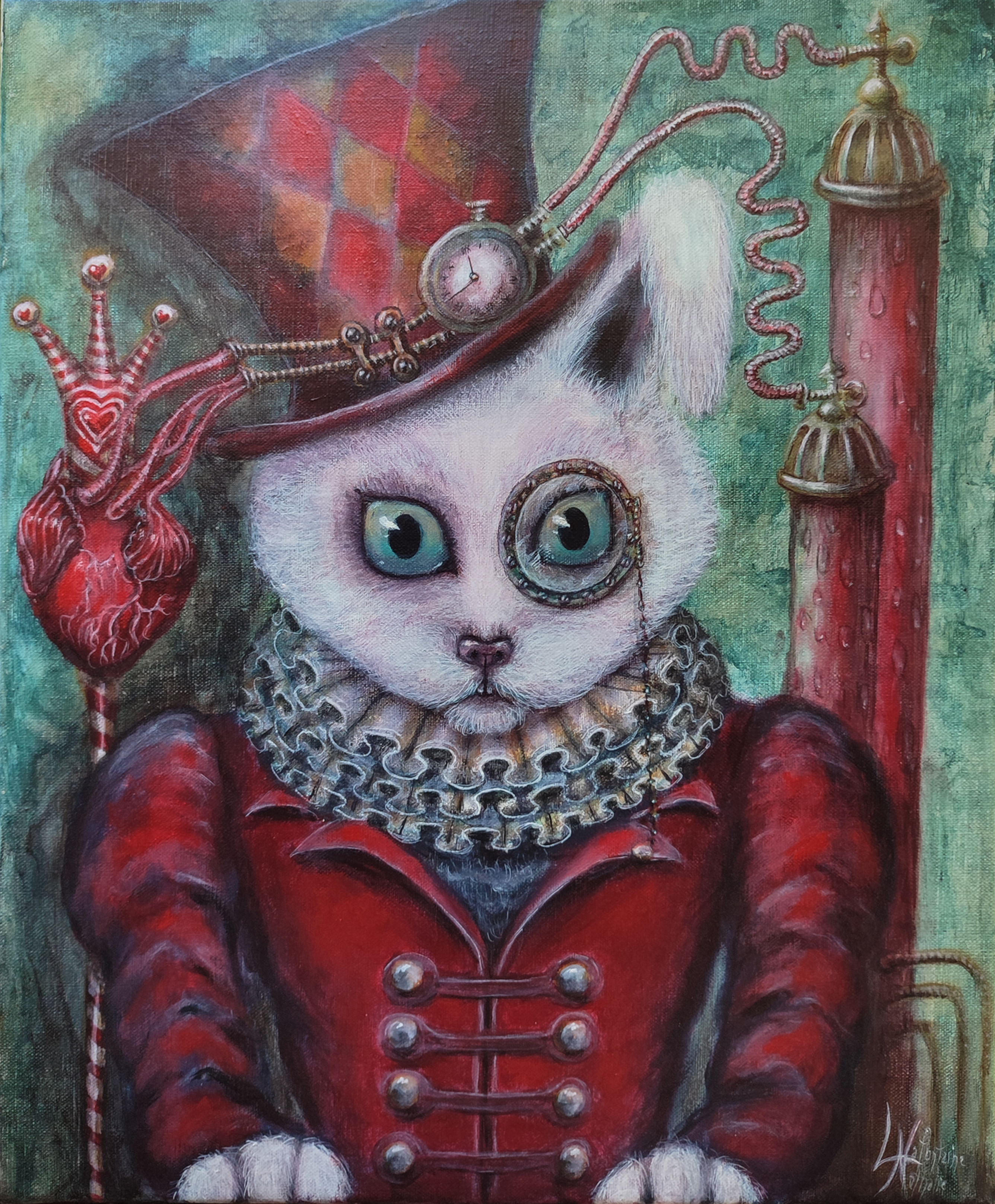 Œuvre Lewis the White Rabbit and The Red Queen